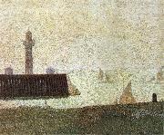 Georges Seurat End of the Seawall Germany oil painting artist
